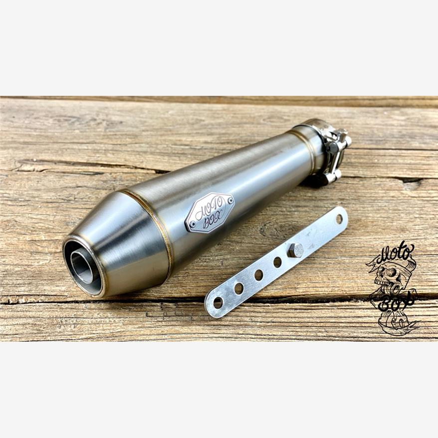 Xinyuan Empire Gaojin Gk400 Мотоцикл модифицированный Ретро Маленький Рыбий Рот Хвостовая часть 51 мм Универсальный выхлоп