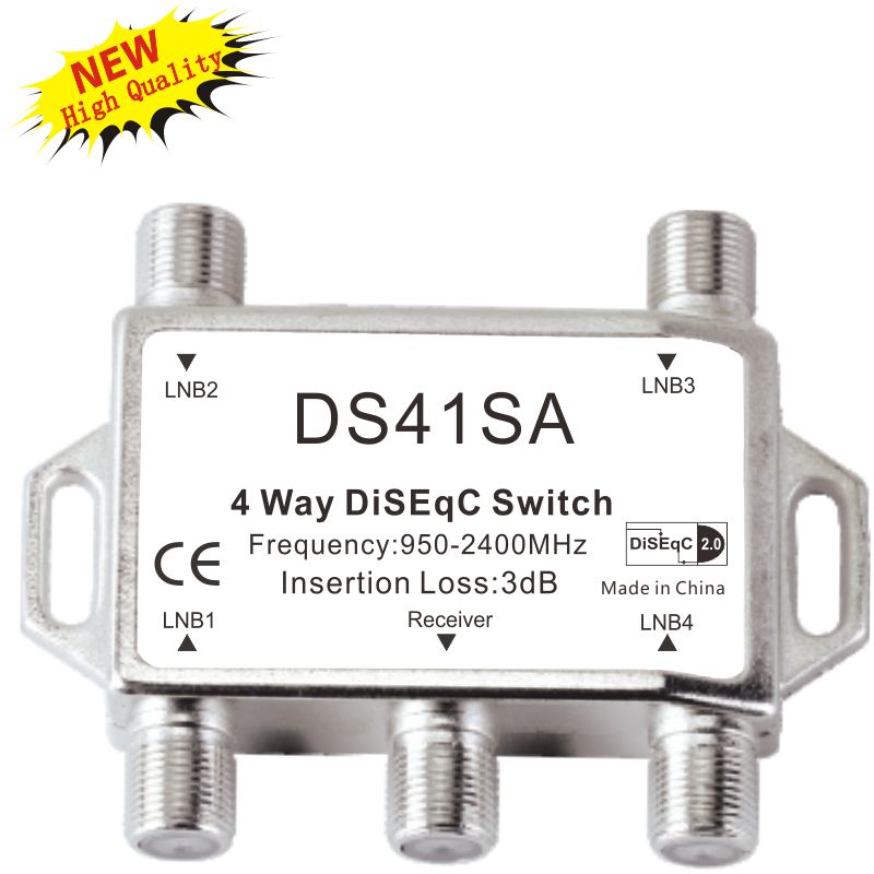Переключатель DS41SA 4 cut 1, разветвитель телевизионного сигнала, четырехпозиционный последовательный разветвитель 1/4