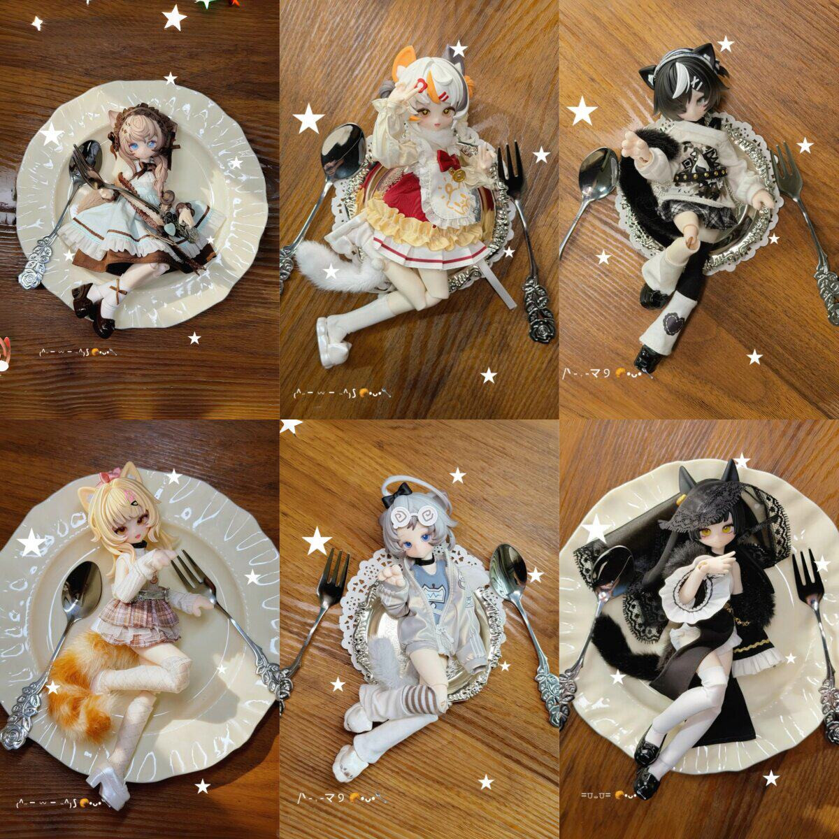 Подлинная Лунная сказочная история Мяу-мяу-Мяу Сила 8 баллов BJD Слепая коробка Tide Play Подарочная подвижная кукла Украшение рабочего стола