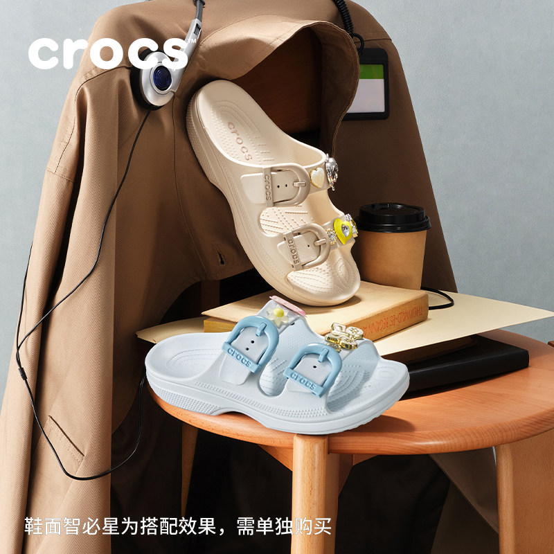 Женские босоножки Crocs classic с пряжкой свободного цвета, шлепанцы, пляжная обувь, женская обувь|212867