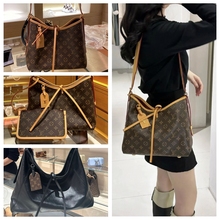 LV Louis Vuitton Carryall Новый черный Tott сумка для покупок с одним плечом женская сумка M46203