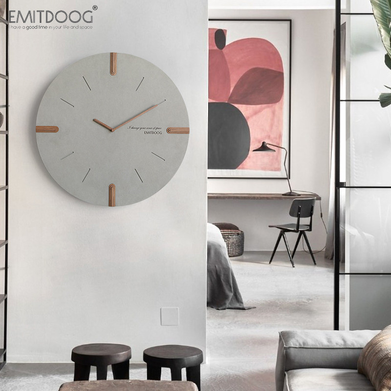 EMITDOOG clock настенные часы для гостиной большого размера 2023 новая креативная простая современная атмосфера чистый красный высокий смысл