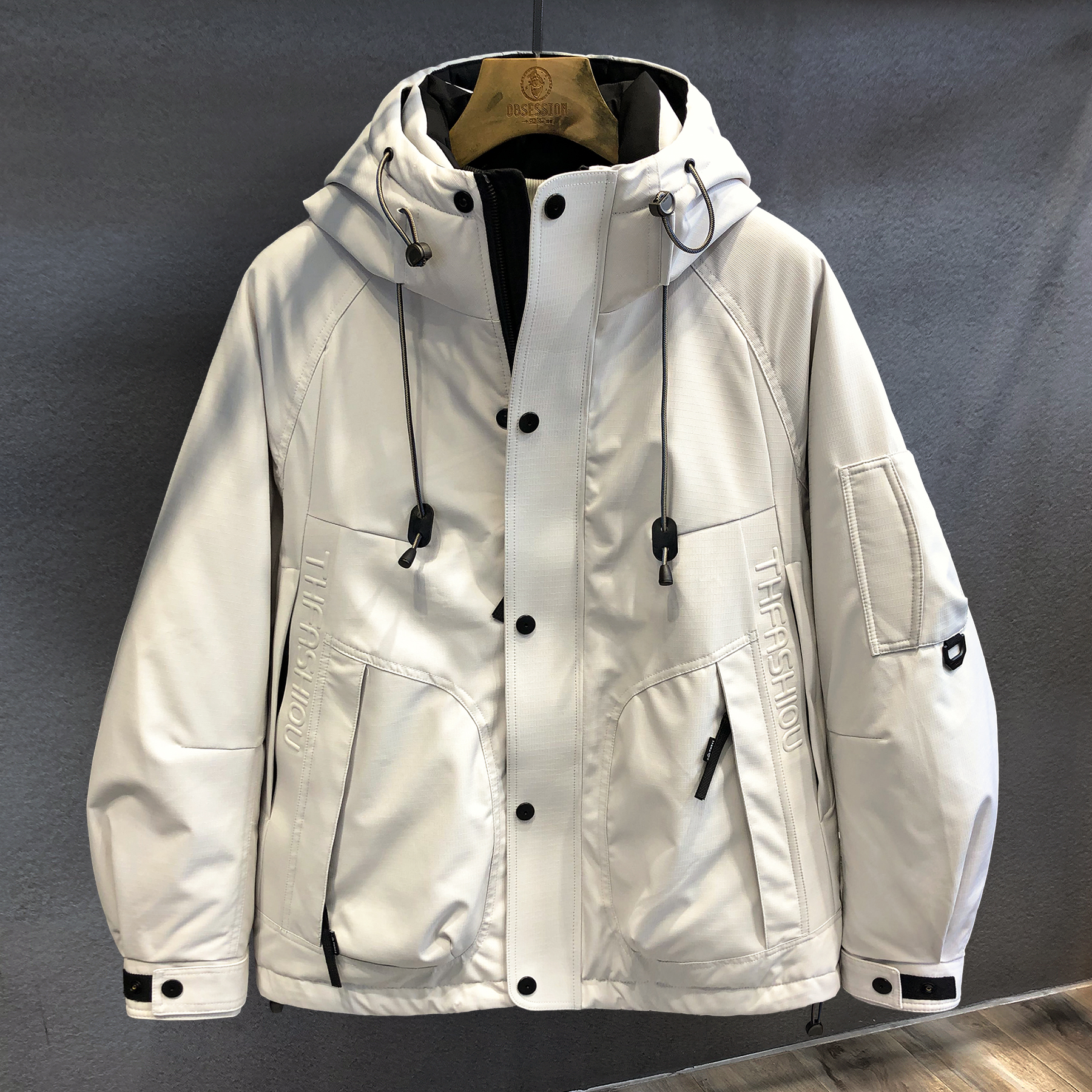 Немецкая тяжелая ветрозащитная куртка-пуховик hard shell assault 90 на утином пуху, мужская зимняя утолщенная теплая куртка для мужчин