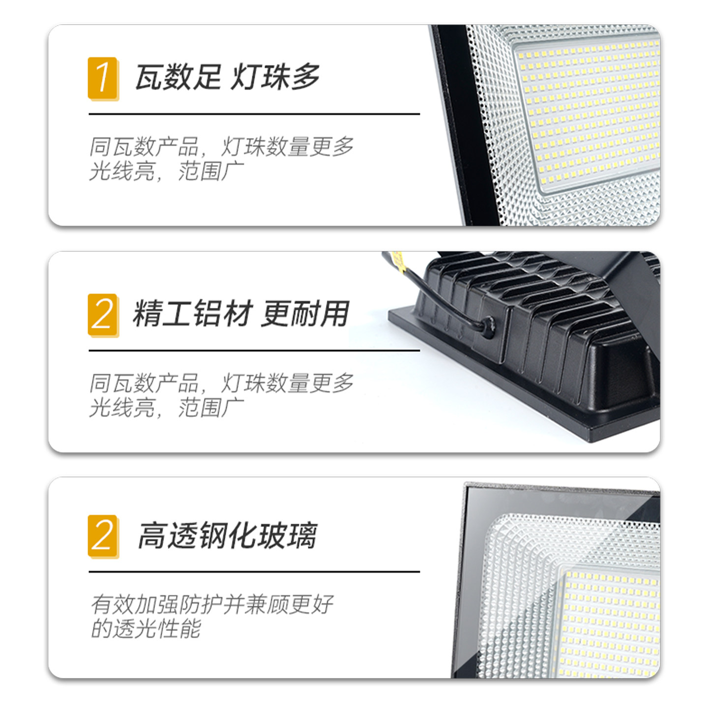 Светодиодное наружное освещение Yaming LED наружный прожектор внутреннего двора наружный водонепроницаемый прожектор уличного освещения инженерный промышленный цех заводской прожектор spotlight