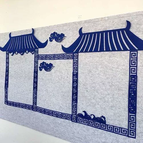 Школьный детский сад, макет стены, нетканые классические границы оконного стекла, наклейки на стену в этническом стиле, креативные декоративные материалы