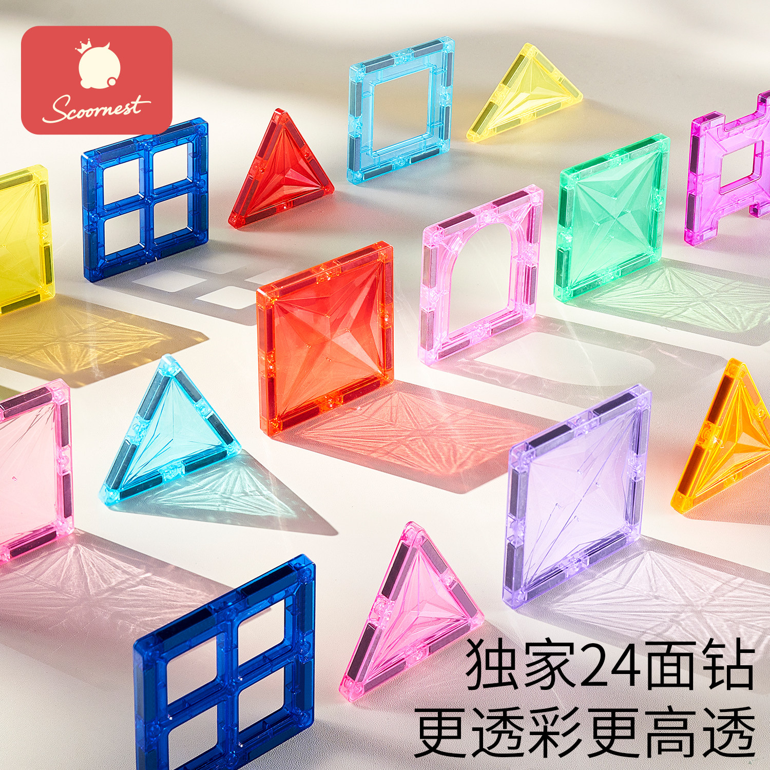 Детская магнитная пленка Kechao Stick развивающие игрушки цветное окно природа 6-12 лет строительные блоки для сборки квадратов мальчиков и девочек