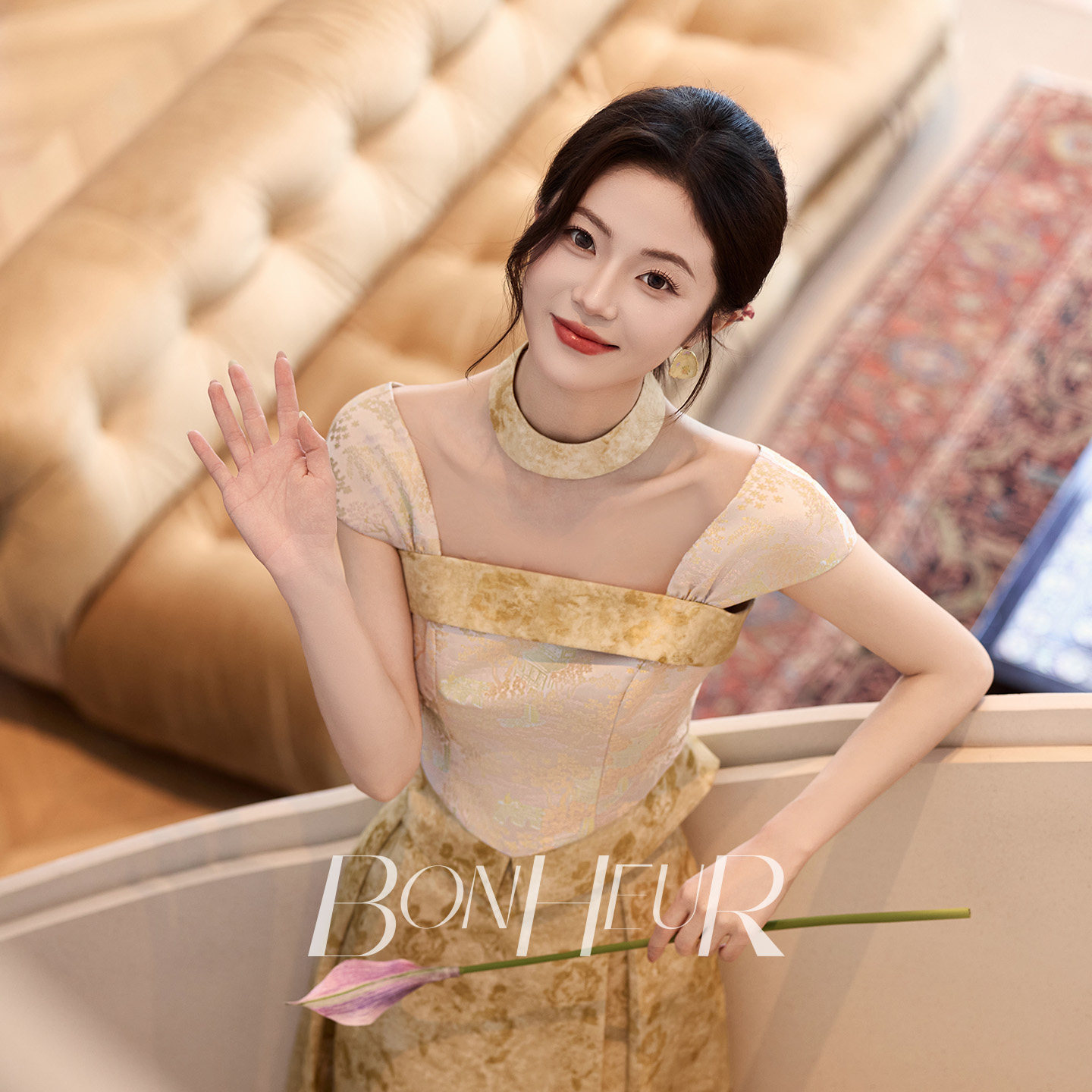 Обручальное платье Bonheur Cheongsam в национальном стиле 