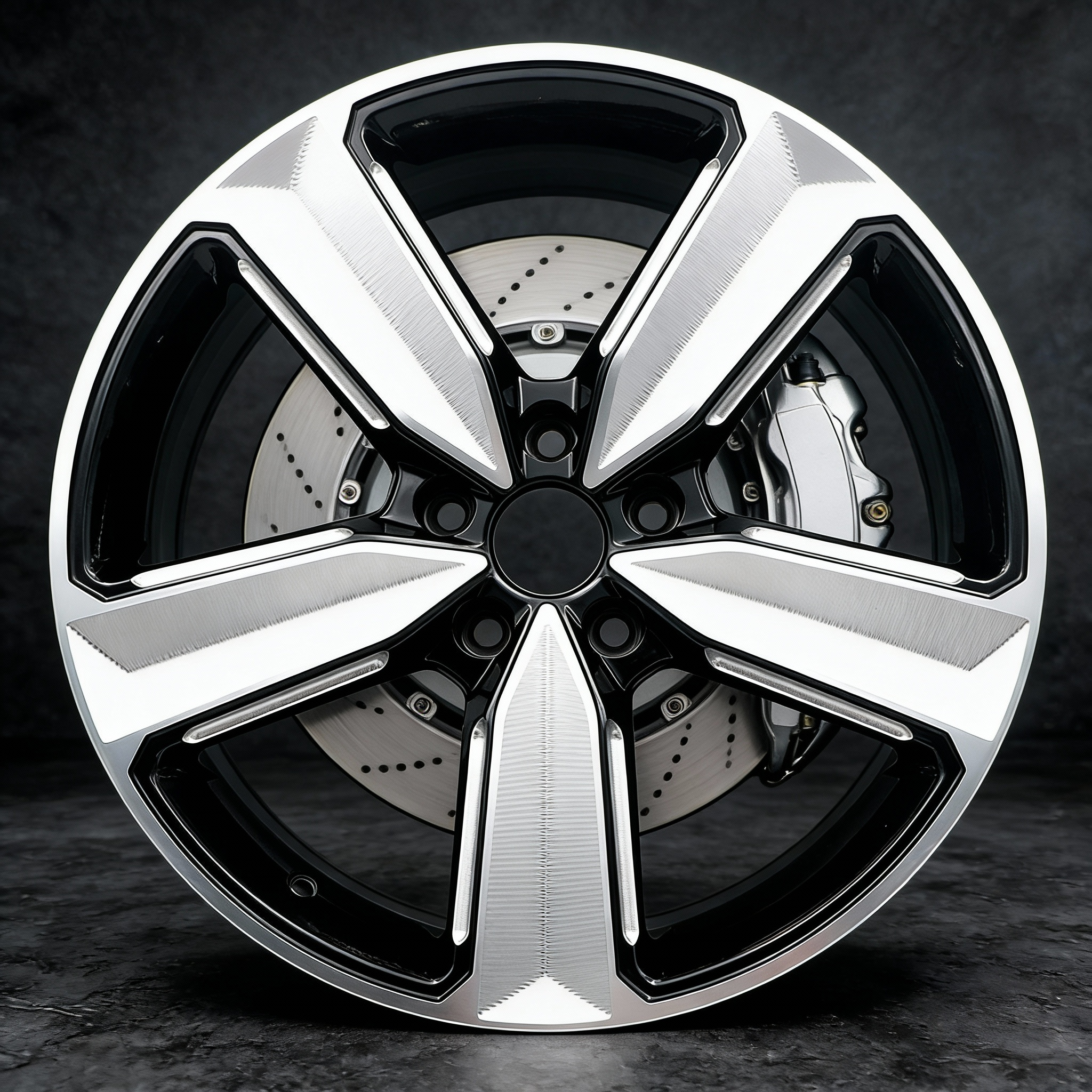 Вращающееся колесо Dabaojian wheel модификация колеса подходит для Audi a456l Sagitar Passat Magotan Leopard Titanium 7-полюсный Криптон
