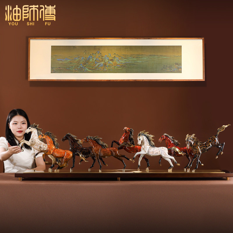Мастер-класс You's copper lacqued eight horses decoration стойка регистрации компании 