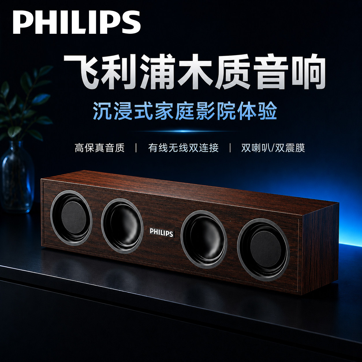 Philips компьютерный аудио настольный ноутбук проводной динамик Bluetooth U...