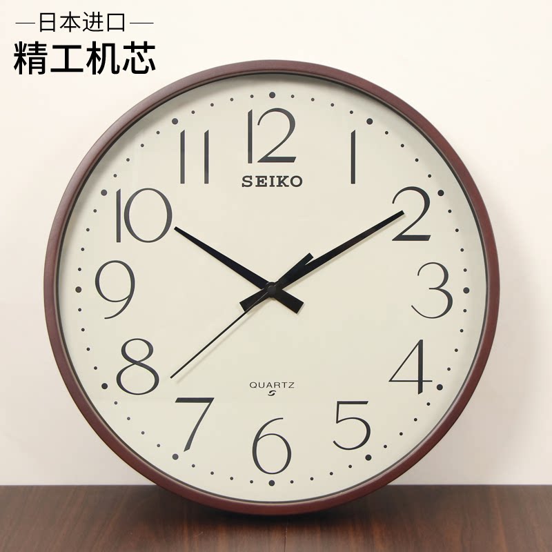 Механизм Seiko настенные часы из цельного дерева с автоматическим отключением звука, радиочасы с подсветкой, роскошные домашние часы для гостиной, простые настенные часы