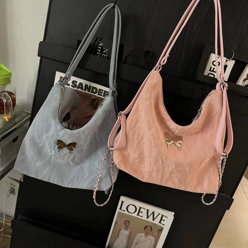 Универсальный рюкзак с бантиком, цепь, сумка