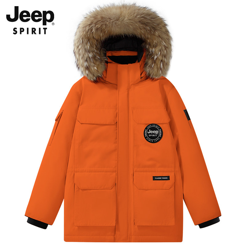 Пуховик Jeep JEEP SPIRIT, мужская зимняя куртка 2025 года, новинка, утепленная куртка для студенческой пары на открытом воздухе