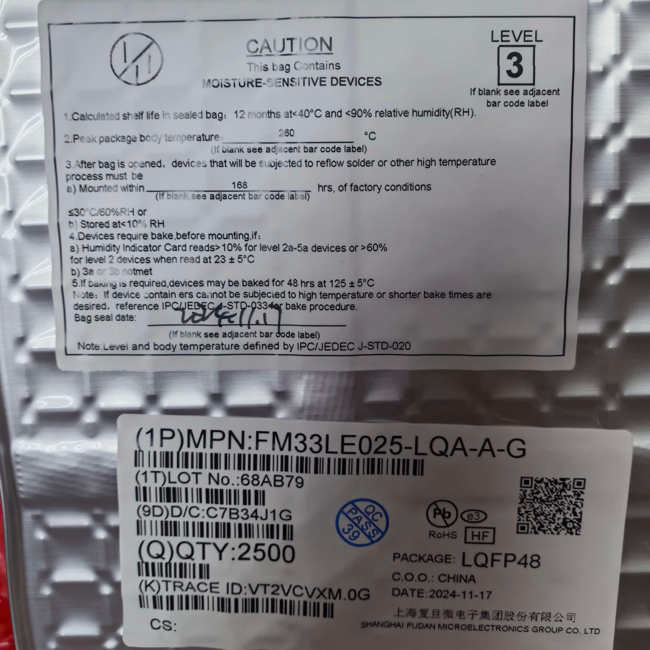 FM33LE025 FM33LE025-LQA-A-G микросхема контроллера LQFP-48 абсолютно новая оригинальная