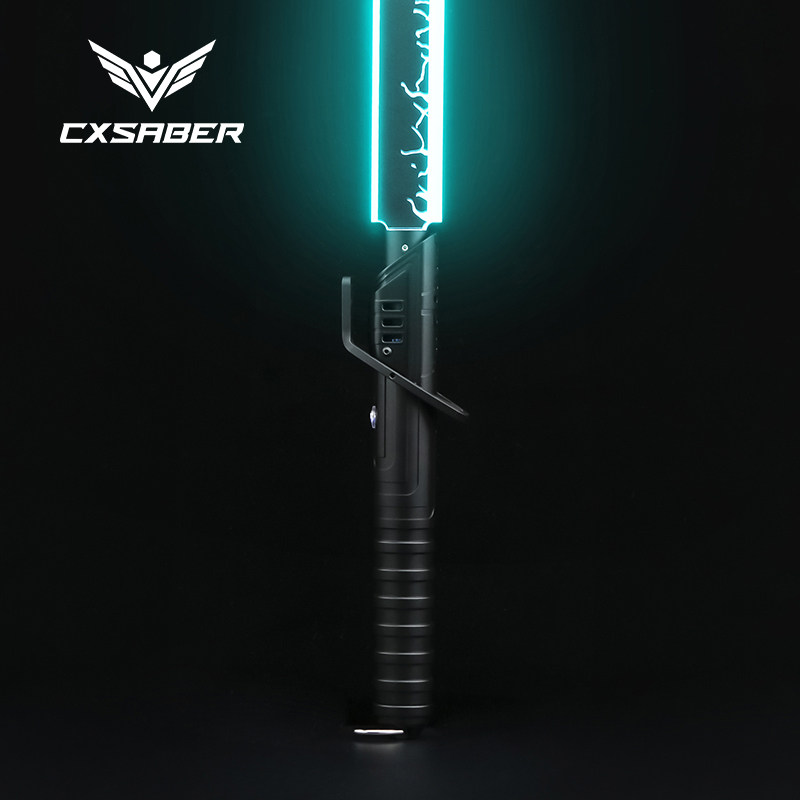 Пиксельная модель светового меча CXSABER Darksaber se, способная сражаться в реальном бою, металлическая рукоятка, Игрушечный световой меч силы, Звездные войны