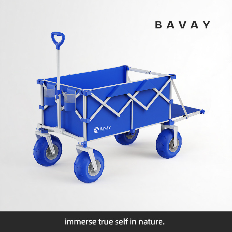 Bavay Beihuan campervan - тяжелый квадроцикл, крупнотоннажная складная тележка, внедорожный универсал для пикника на широких колесах.
