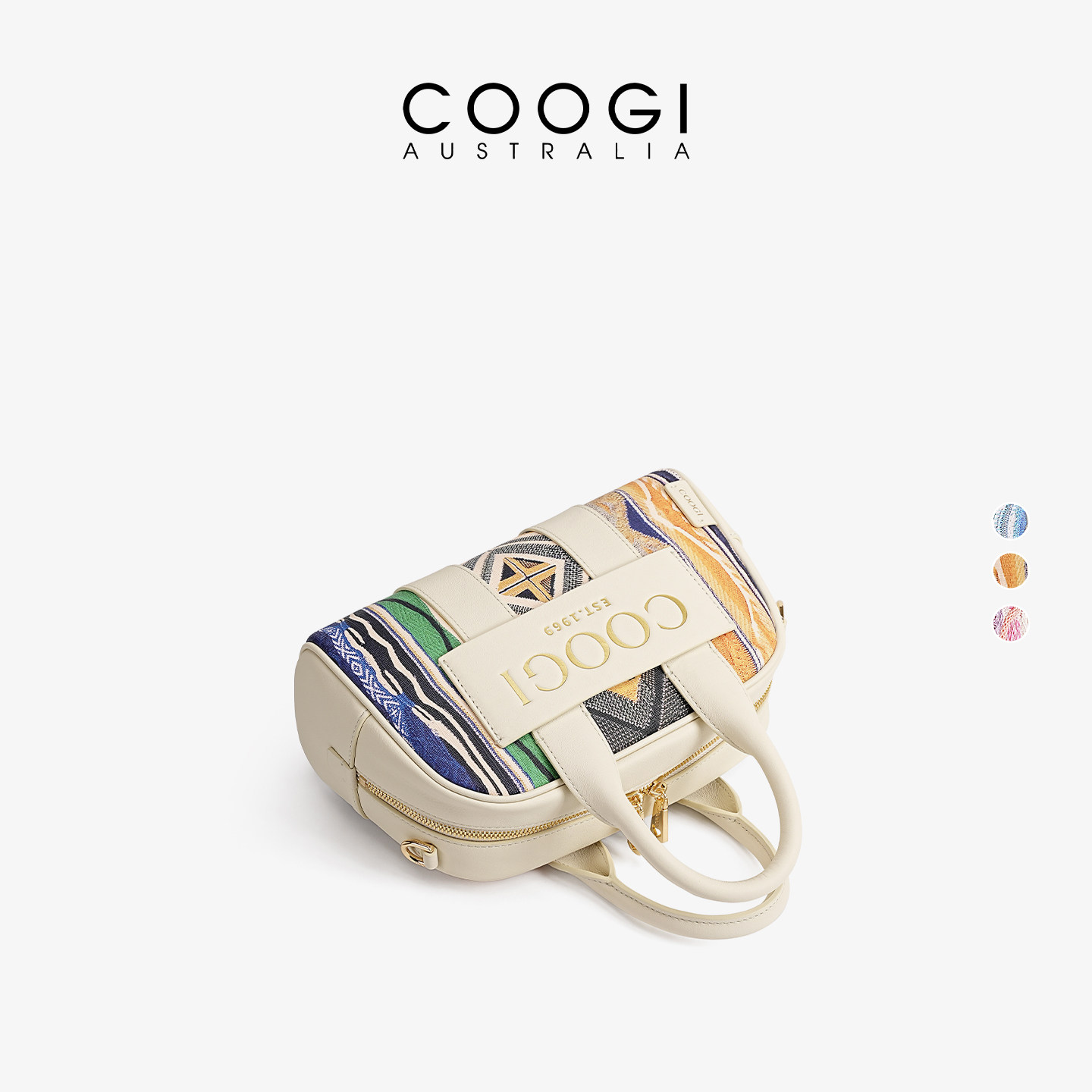 [В том же стиле, что и у звезды] женская сумка COOGI, новинка 2025 года, легкая роскошная сумка-мессенджер на одно плечо, бостонская сумка для боулинга