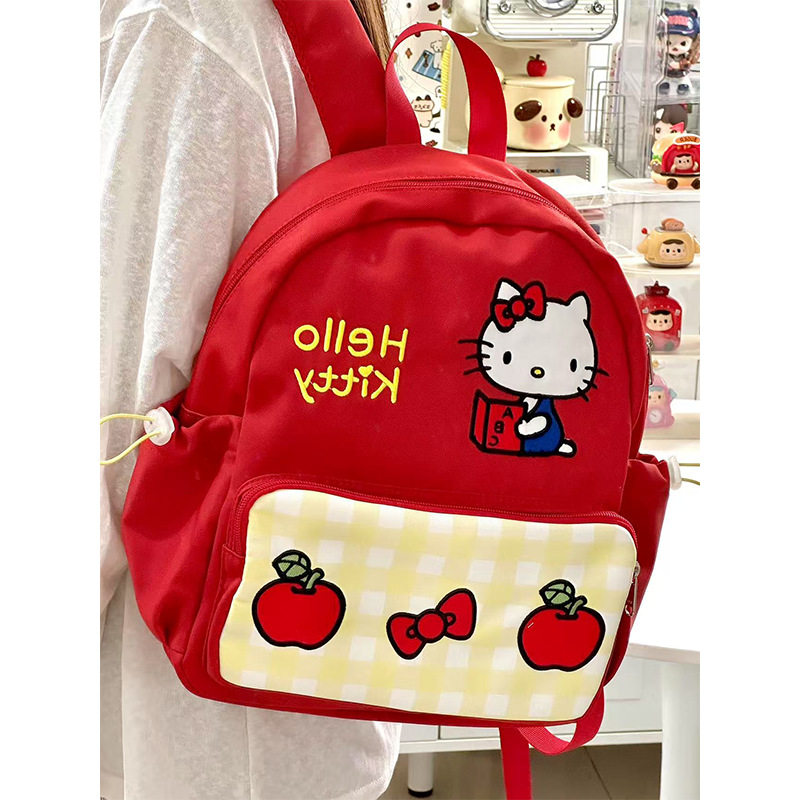 Японский нишевый рюкзак ins в стиле kitty cat backpack campus sense, универсальная студенческая школьная сумка, высококачественная милая школьная сумка