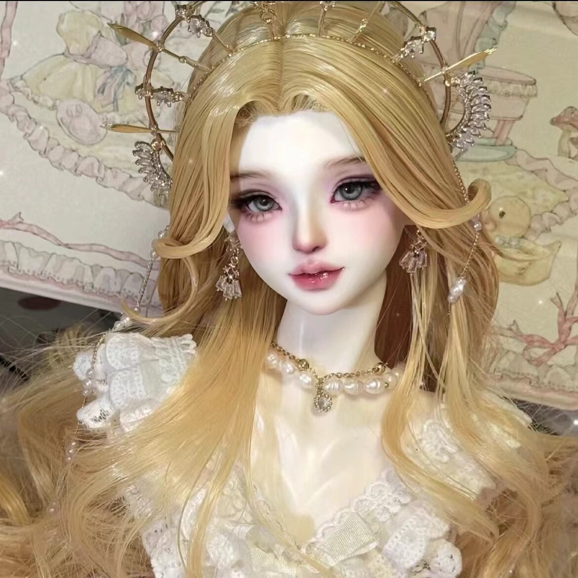 Современная кукла bjd, изысканный роскошный набор, может быть заменена на настольное украшение, слепую коробку для отправки подарков из детской праздничной коллекции