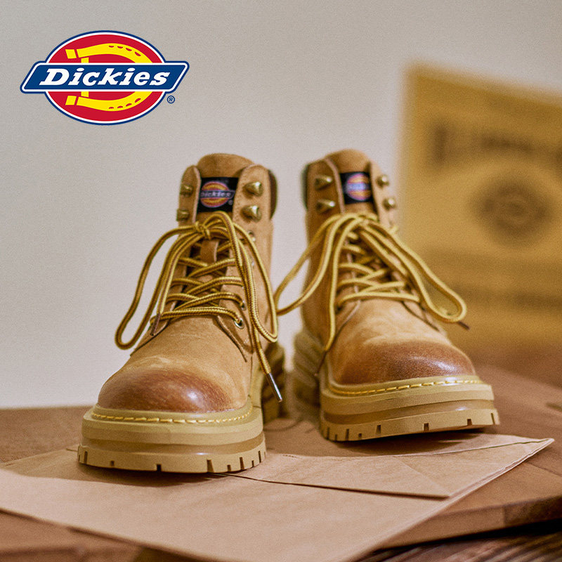 Ботинки Dickies Martin; мужская осенняя мужская обувь; обувь с высоким берцем; резиновые сапоги; мужские ботинки; теплая хлопковая обувь; зимние ботинки