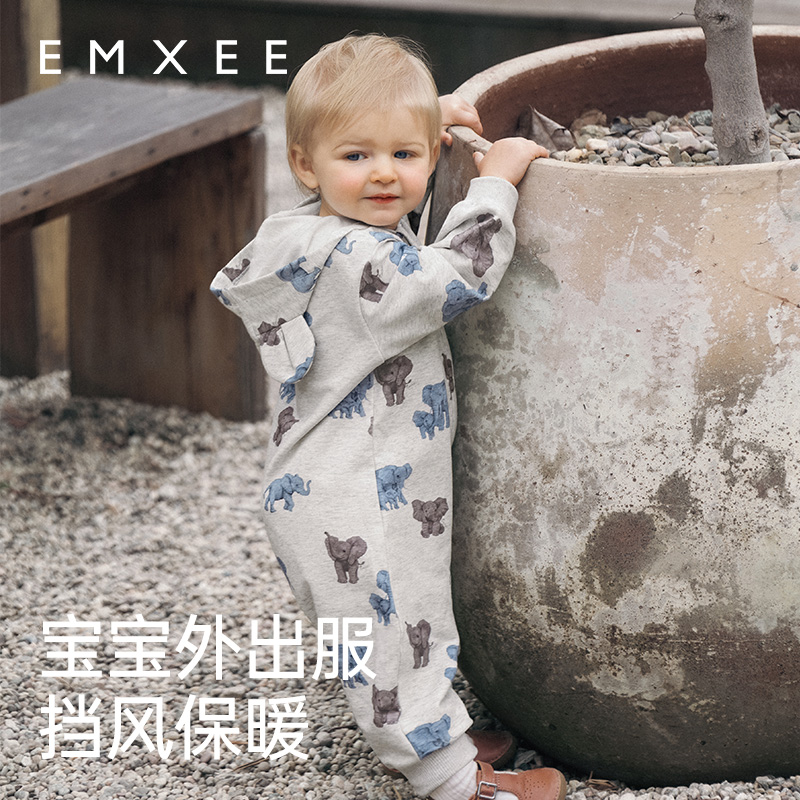 [Добавьте покупку № 5, купите 2 штуки и получите купон на 50 юаней] Детский цельный свитер Manxi с капюшоном, стеганая детская одежда