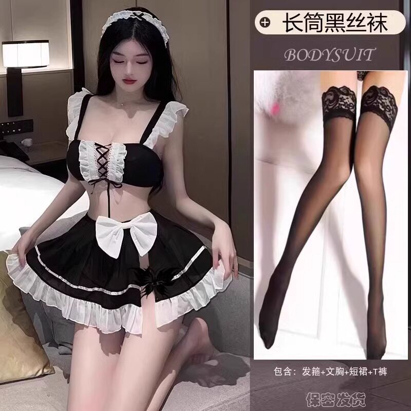 Victoria sexy bed сексуальное женское белье 2026 новая горничная милая пижама pure desire, униформа, ночная рубашка