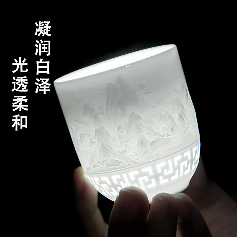 Новые запутанные ветви Цзиндэчжэня Linglong Jiangshan Master Cup высококачественная подарочная коробка для личного пользования, чайная чашка для воды, чашка Linglong