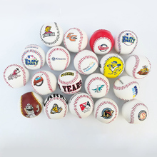 Clear Warehouse Processing Colorful Printing Baseball PVC 9-inch Hand Sewn Baseball Rubber Core Soft Cork Core Hard Baseball