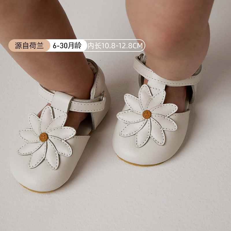 【Новинка】 Детские сандалии Donsje Dutch Daisy; кожаная детская обувь для малышей; дышащая обувь принцессы на мягкой подошве