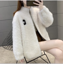 2022 New Lamb Hair Thickened Fur Integrated Coat for Women's Sheep Cut Fleece Coat Fashion Casual Fur White