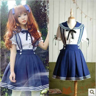 taobao agent 新款萌洛丽塔水手服学生COS动漫服装 日本meta海军服公主裙演出