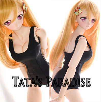 taobao agent 4分3分女DD.BJD.SD 娃用贴身剪裁 下课后の游泳课の黑色泳衣