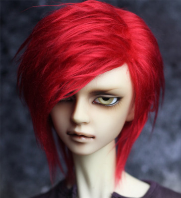 taobao agent 4/3分/SD17.大叔BJD.SD  新版六片缝裁红色落水毛毛头 赠头贴