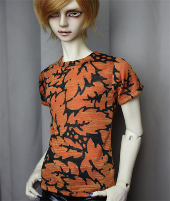 taobao agent 3分/17/叔BJD.SD ★休闲★娃用深橘底无规则超个性短袖T-SHIRT