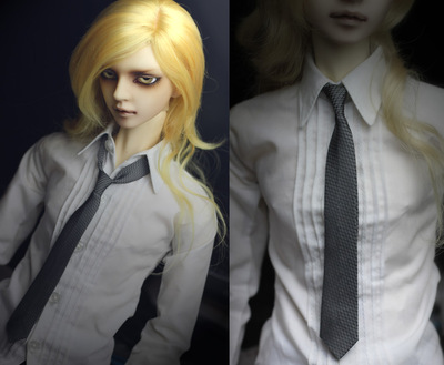 taobao agent 4/3分/SD17/叔叔.SD.BJD娃用 深银灰色斜纹格领带!鬼畜/绅士