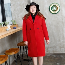 Store repeat customers over a thousand coats, woolen coats, oversized coats, women's chubby mm2021 new 200kg autumn and winter clothing, medium length Korean version slimming girl coat