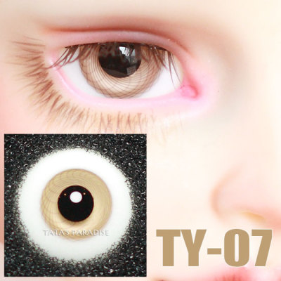 taobao agent 4分6分3分大叔BJD.SD 14.16mm眼珠TY-07黑瞳有纹系列玻璃眼送眼盒