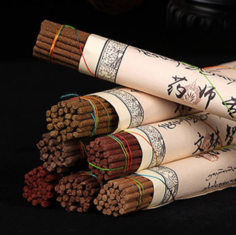 Tibetan pharmacist Manjushri Padmasambhava God of Wealth thread sleeping incense sandalwood indoor standing aromatherapy home incense Tibetan incense lasting home
