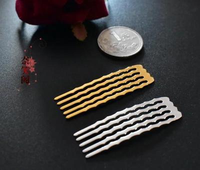 taobao agent 全铜发梳小发梳手工diy古风发梳材料满包邮