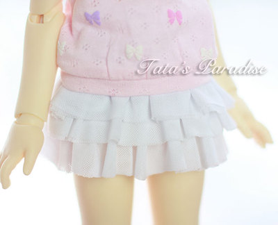 taobao agent 4分MSD 3分女16女SDGR女DD 百搭+白色软纱蛋糕蓬蓬裙(有拉链)