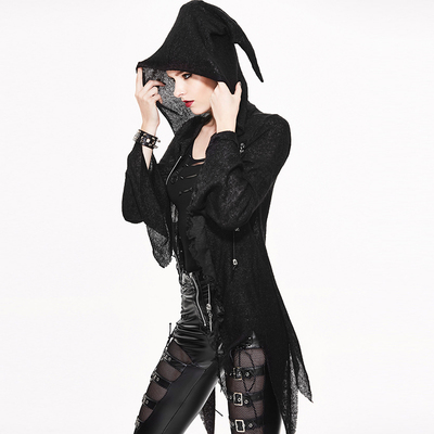 taobao agent ╋魔叹╋ DEVIL FASHION哥特GOTHIC蒸汽朋克PUNK连帽针织衫 SR003