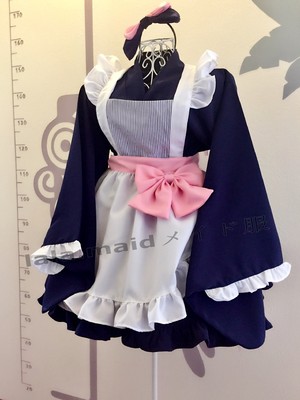 taobao agent 包邮新款华丽和风女仆装五件套 可爱女仆动漫可爱风原创cosplay