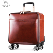 Six year old store luggage box, travel box, cheetah case, small leather and cowhide pole box, male and female