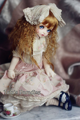 taobao agent 6分4分3分巨婴BJD.SD.DD娃用假发仿马海毛 少女の小辫子小公主毛