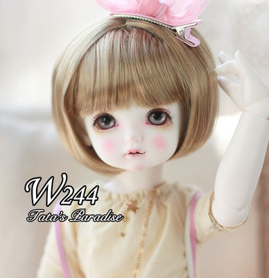 taobao agent 6分4分3分大叔巨婴BJD.SD娃用假发仿马海毛短发 蜜汁菇毛