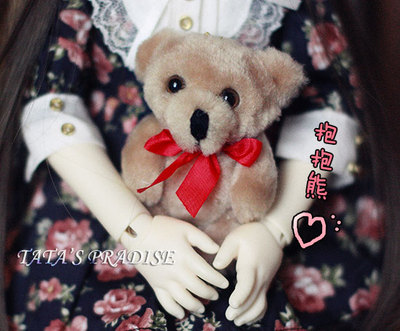 taobao agent 6分4分3分BJD.SD.DD.MDD.MSD娃用拍照配件 可爱关节丝带抱抱熊
