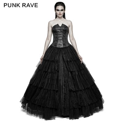 taobao agent ╋魔叹╋PUNKRAVE 哥特GOTHIC洛丽塔LOLITA复古蕾丝蓬长裙撑 Q317