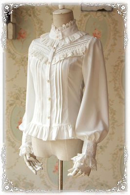 taobao agent [INFANTA.婴梵塔]lolita*馥郁*高密度加厚雪纺长袖衬衣现货