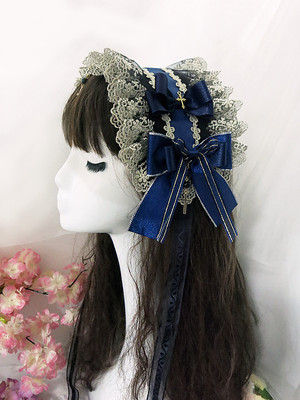 taobao agent 芙拉维亚Lolita哥特搞死Gothic金绀色华丽百搭洛丽塔发带发箍头饰