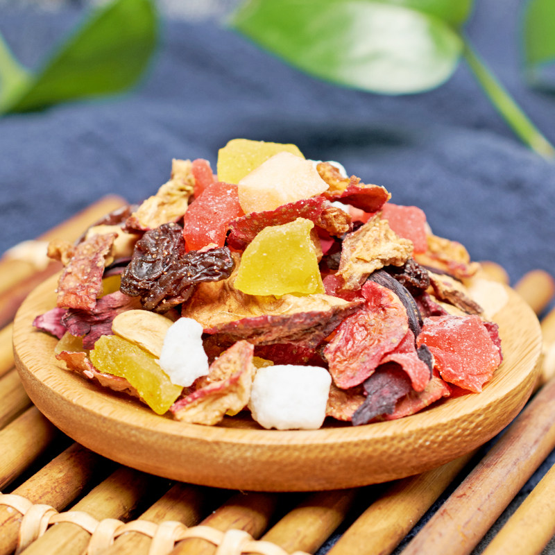 Фрукты, чай, сухофрукты, цветы, fruit, чай, фрукт, чай в пакетиках, сетчатая упаковка, цветок Луошен ручной работы, маленький...